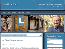 Tablet Screenshot of lundlawmn.com